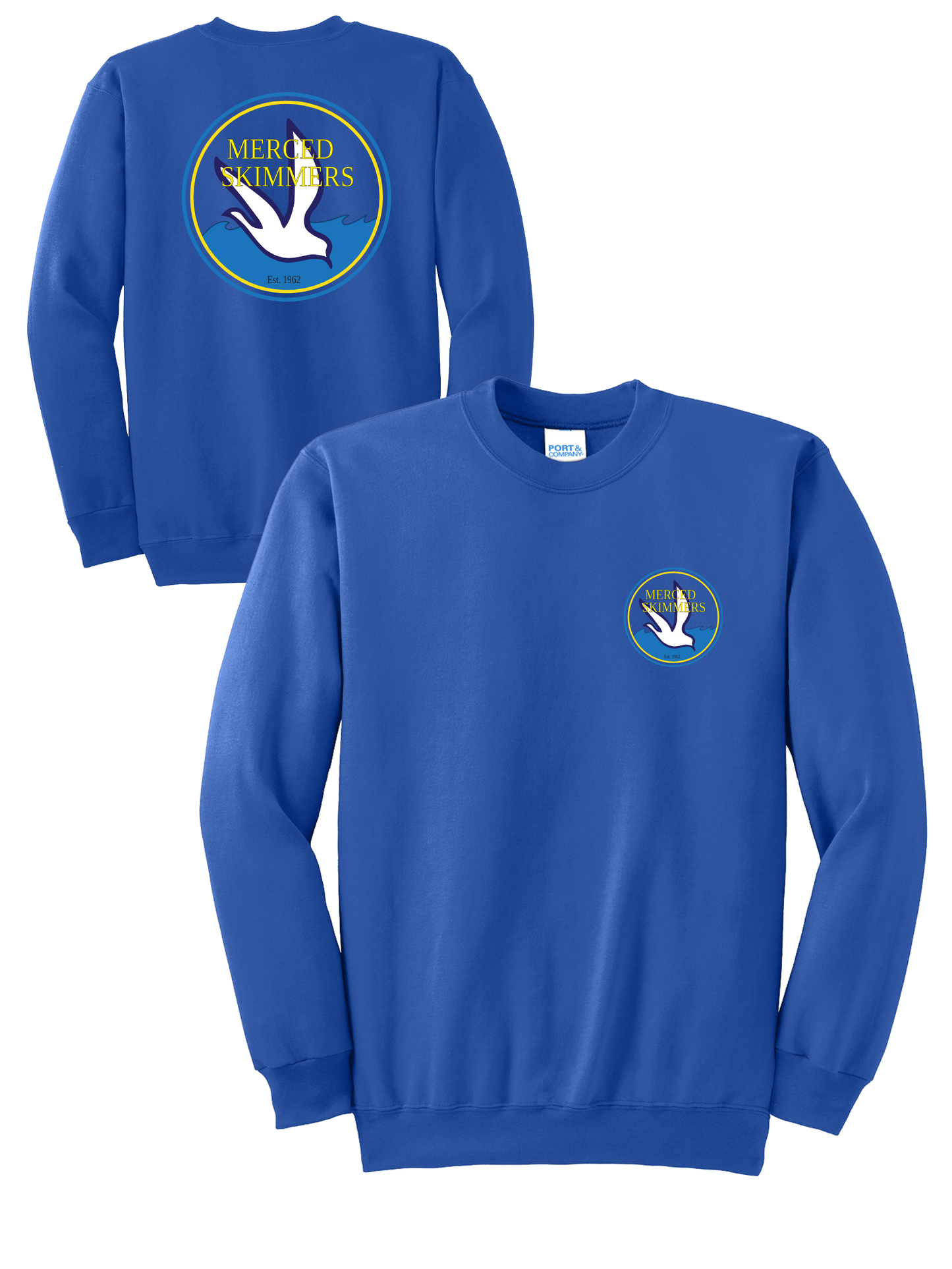 Skimmers Adult Fleece Crewneck Sweatshirt