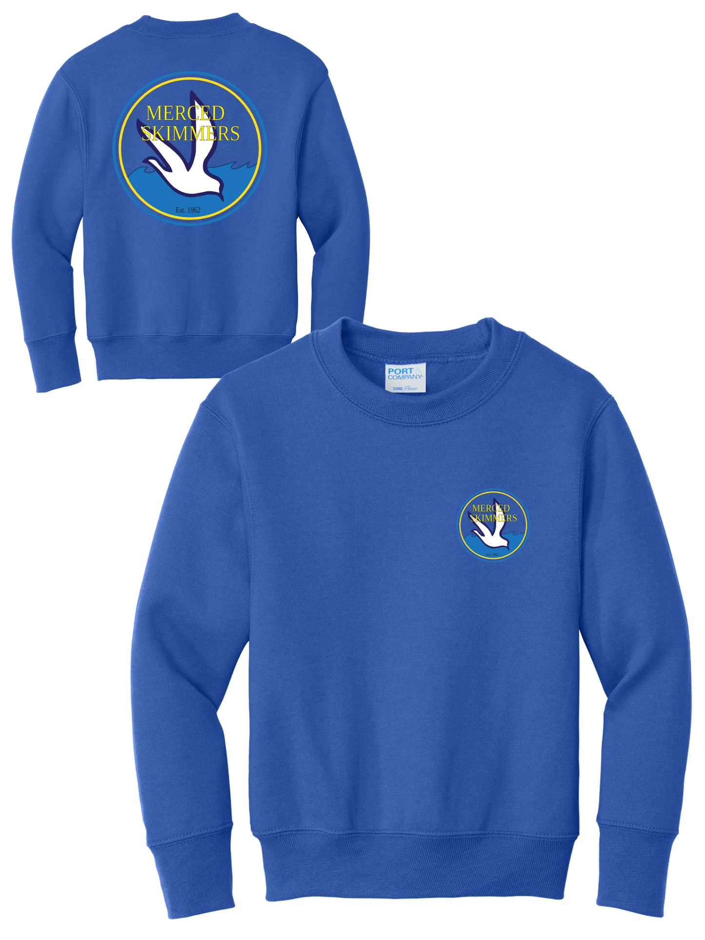 Skimmers Youth Core Fleece Crewneck Sweatshirt